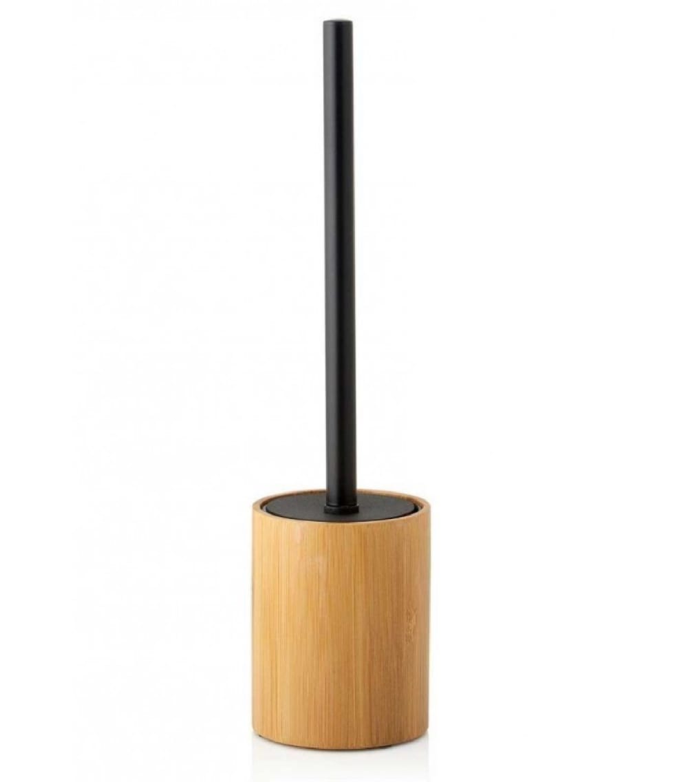 Brosse WC en bambou et polyrésine noire