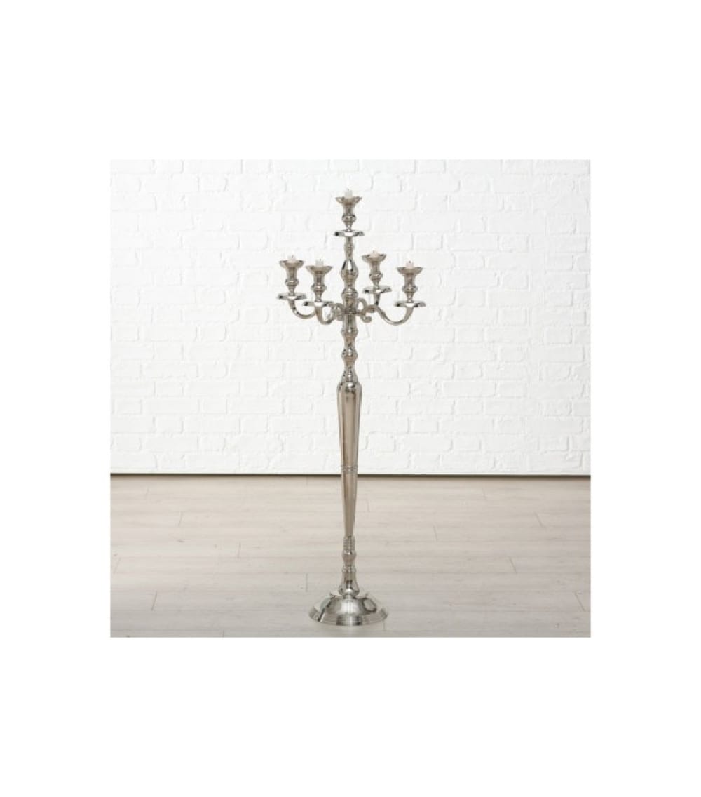 Grand chandelier argenté à poser H120cm - Maisons du Monde