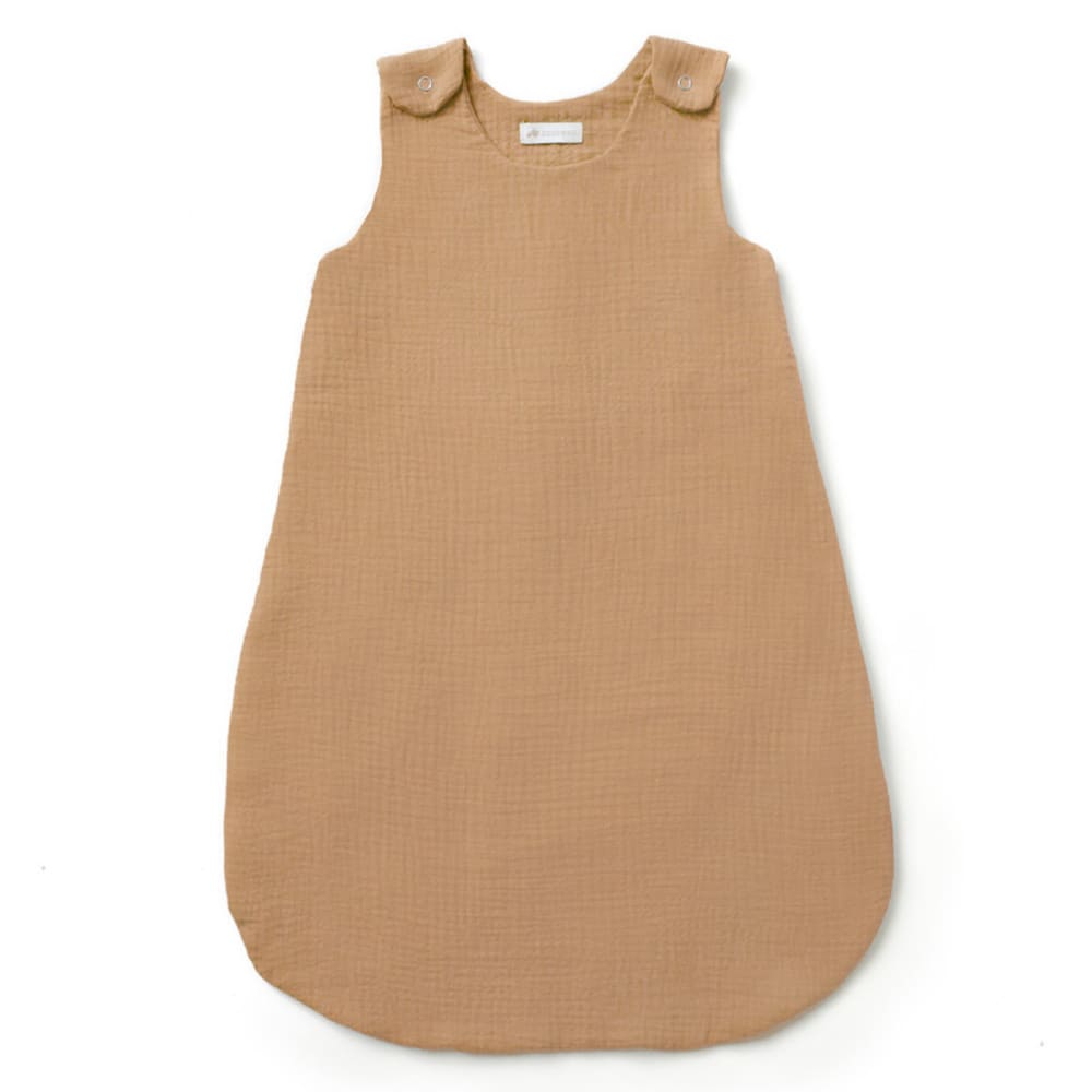 Gigoteuse été en double gaze de coton camel (0-6 mois) (Cocoeko) - Image 1