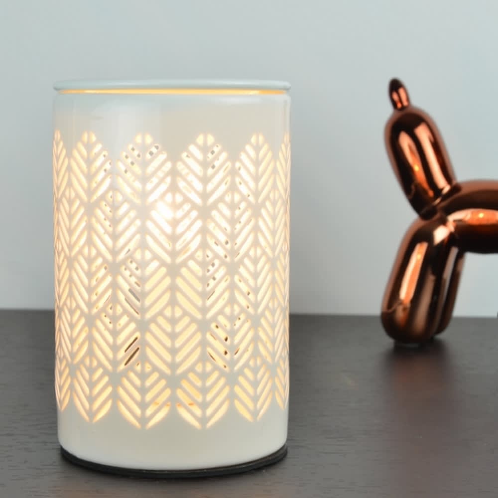 Zen'Arôme Keramik Diffusor mit sanfter Wärme Weiß Keramik