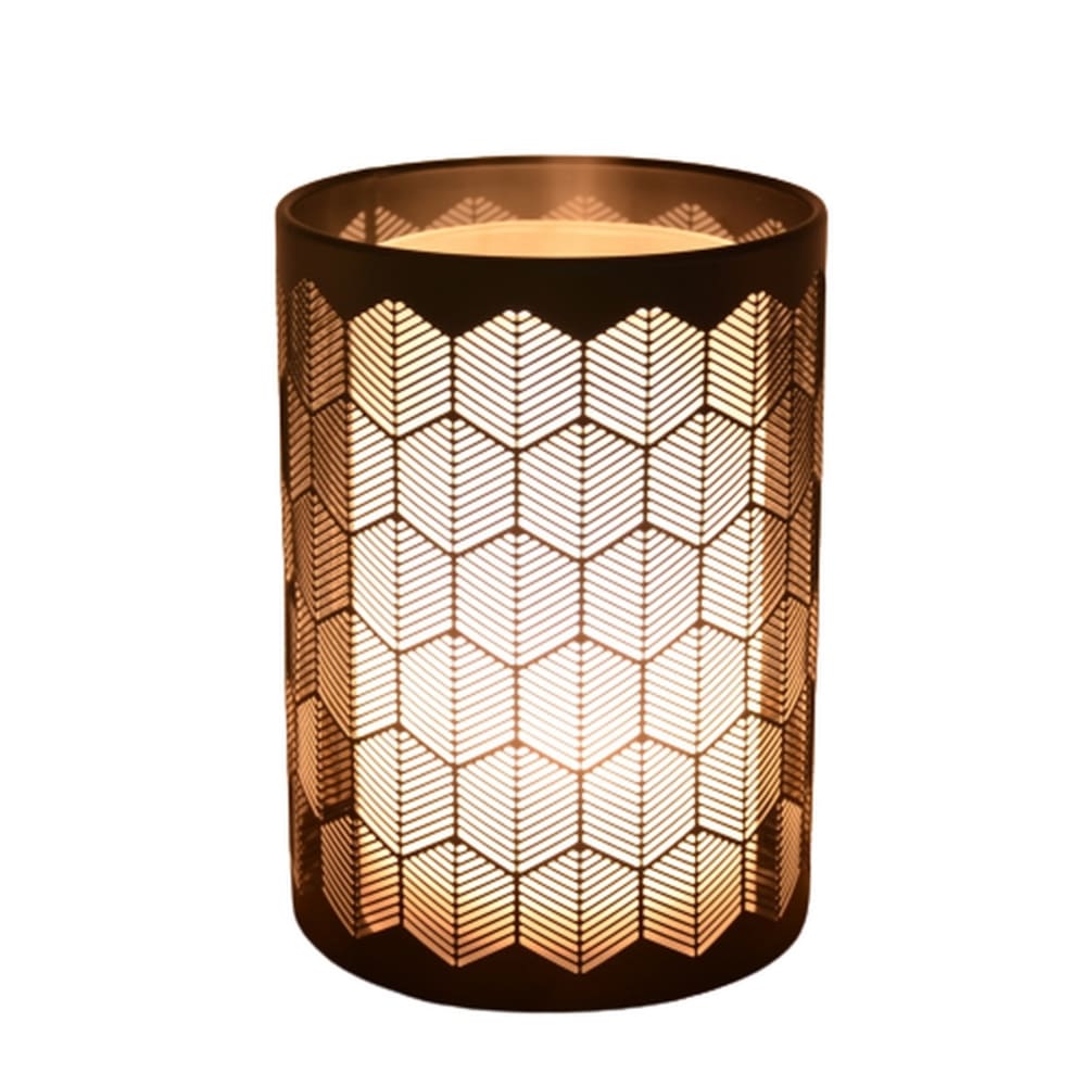 Diffuseur avec télécommande en métal noir et verre - h 16cm Diffuseur avec télécommande en métal noir et verre - h 16cm