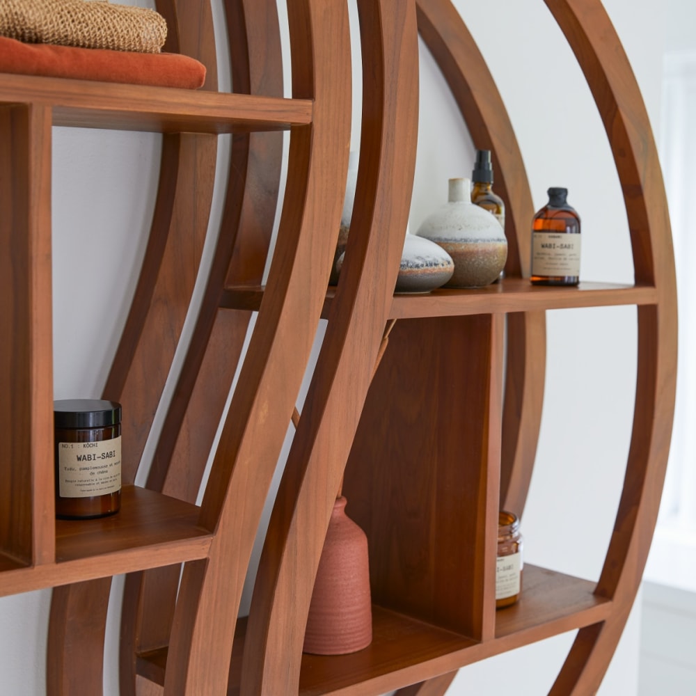 Wandregal aus massivem Teak - Maisons Du Monde