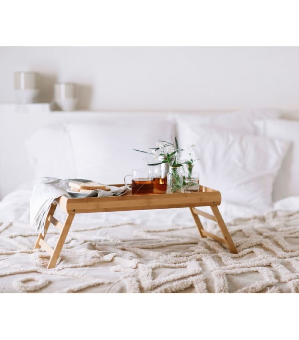 Plateau petit déjeuner au lit en bambou - Maisons du Monde