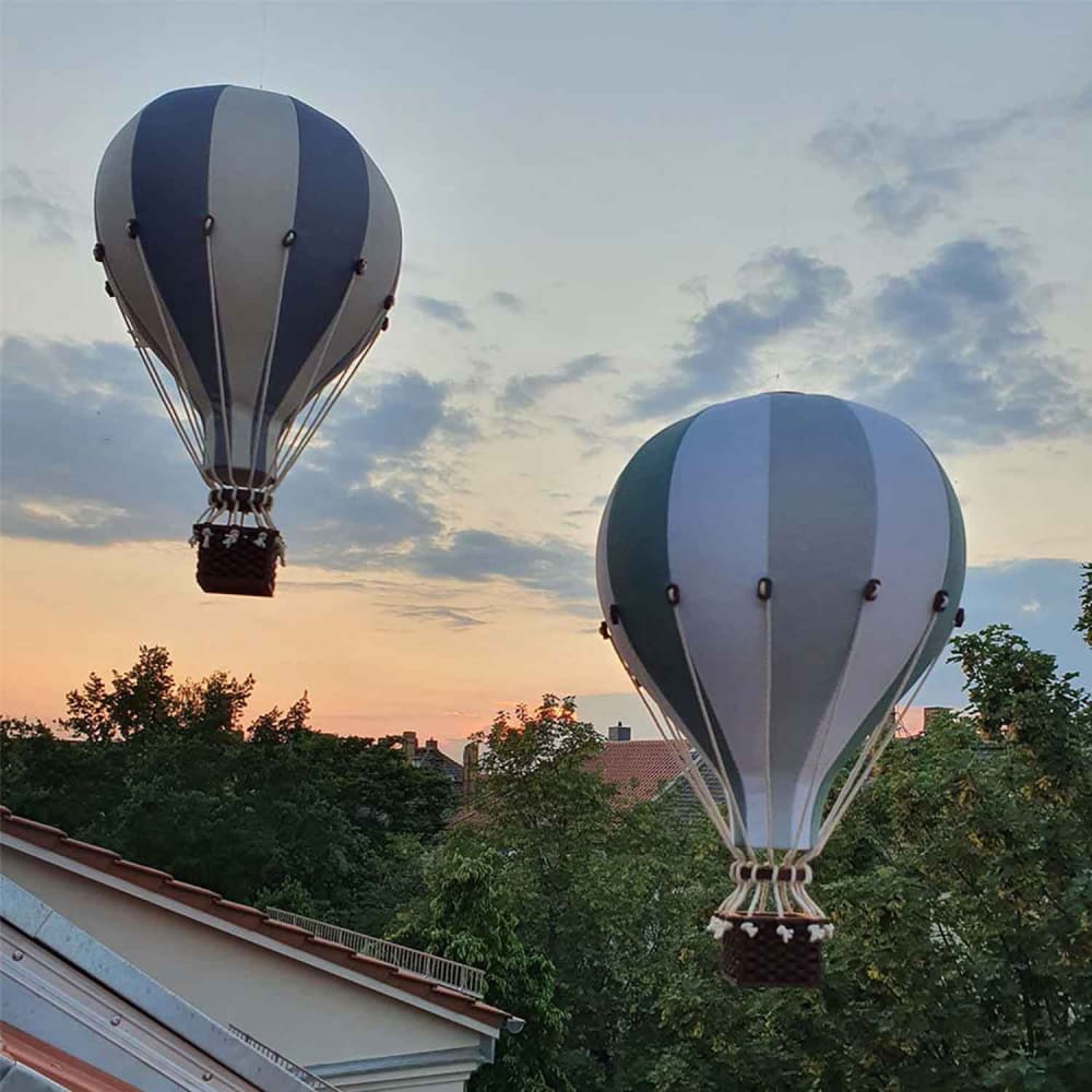 Montgolfière déco chambre enfant Vert l