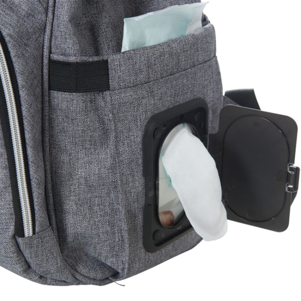 Sac à dos à langer gris (Tinéo) - Image 2