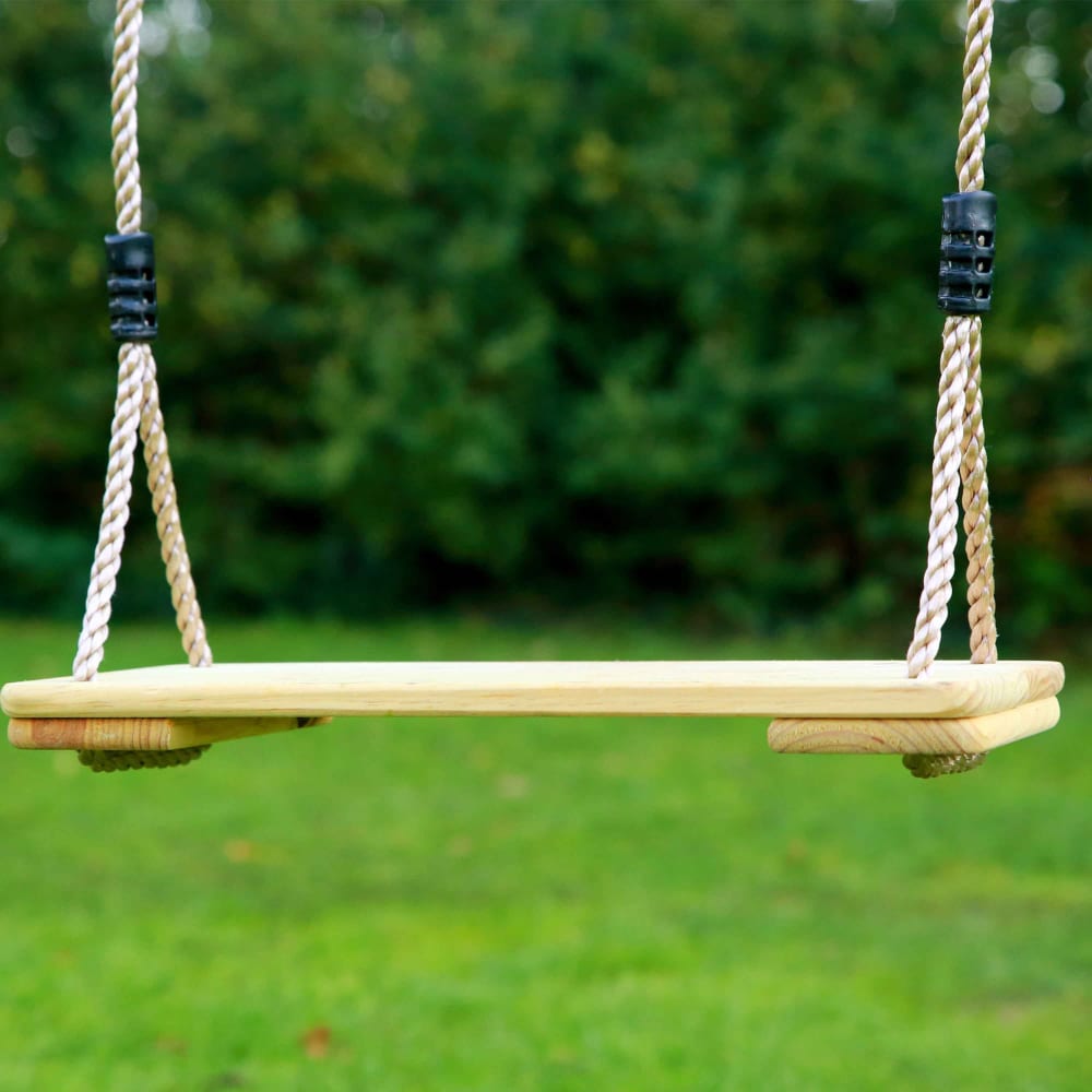 Spielturm aus FSC Holz mit Rutsche & Schaukel, weiß/grau -