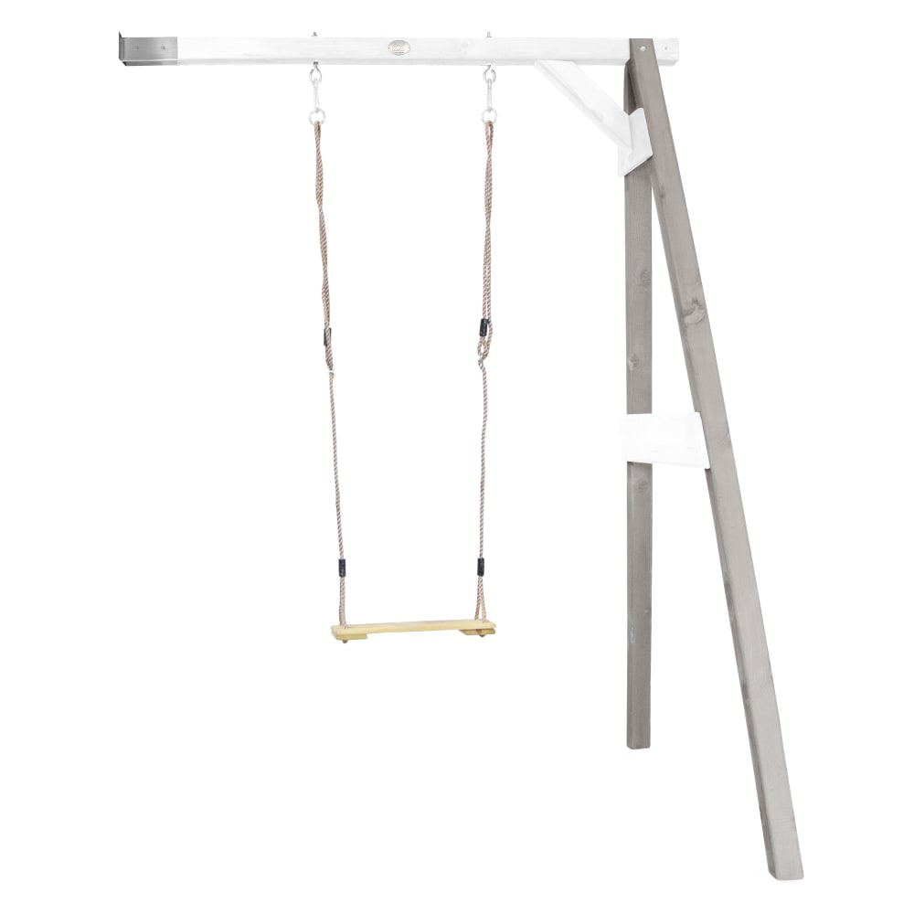 Axi Schaukel Anbau aus FSC Holz, Grau / Weiß style modern Grau Holz