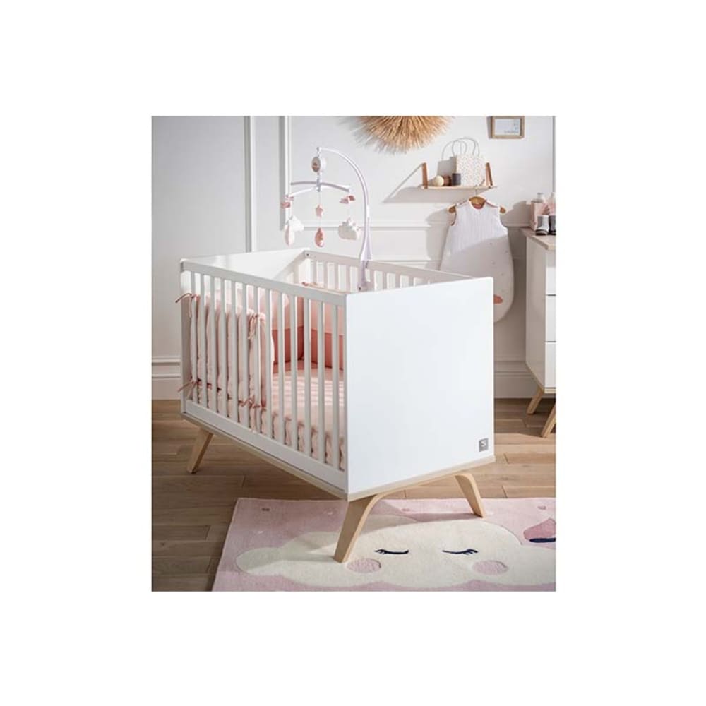 Babybett 120 x 60 cm aus weißem Holz - Maisons Du Monde