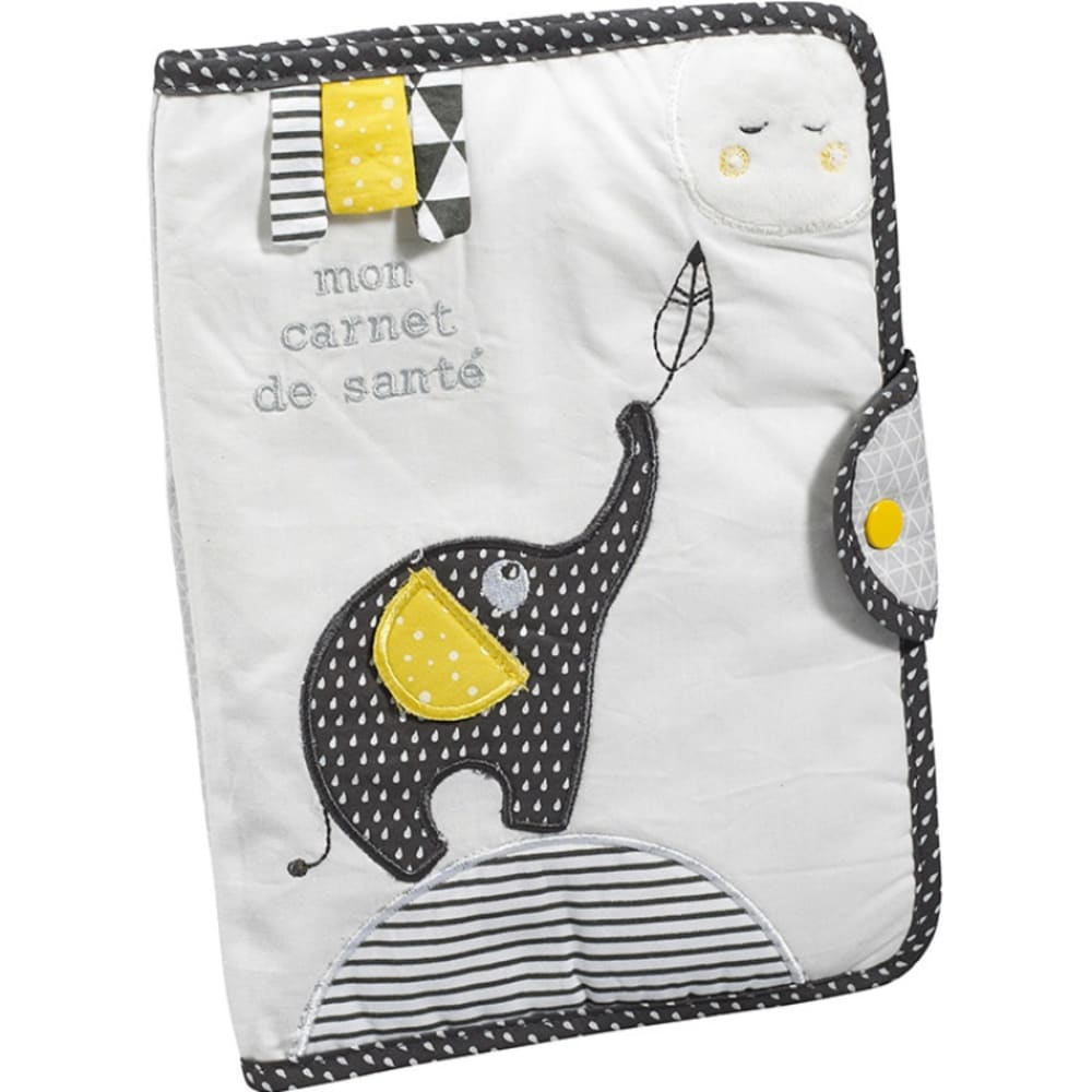 Sauthon Protège carnet de santé Babyfan style classique chic Gris Coton - 0x0x0cm