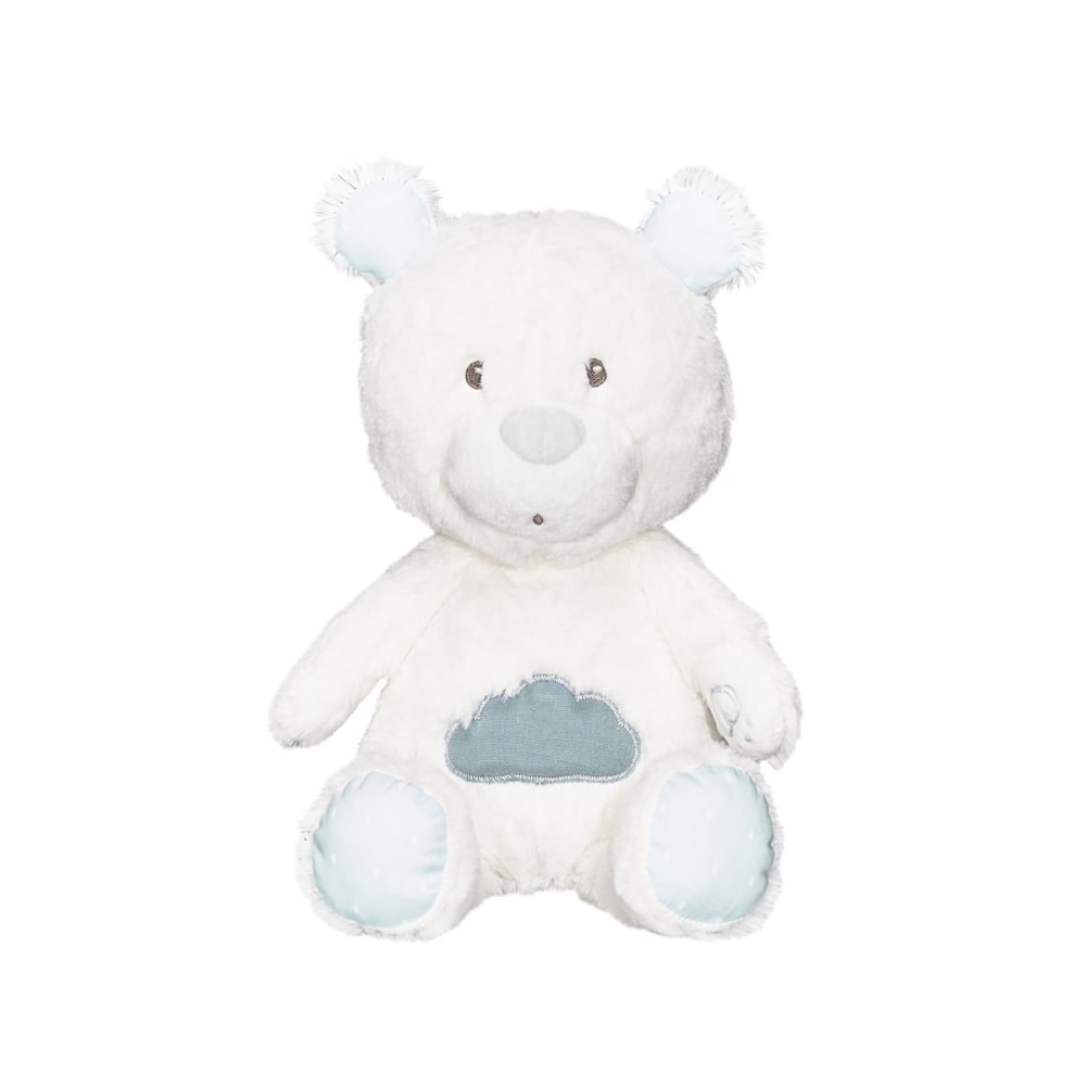 Sauthon Doudou en velours style classique chic Blanc Garçon
