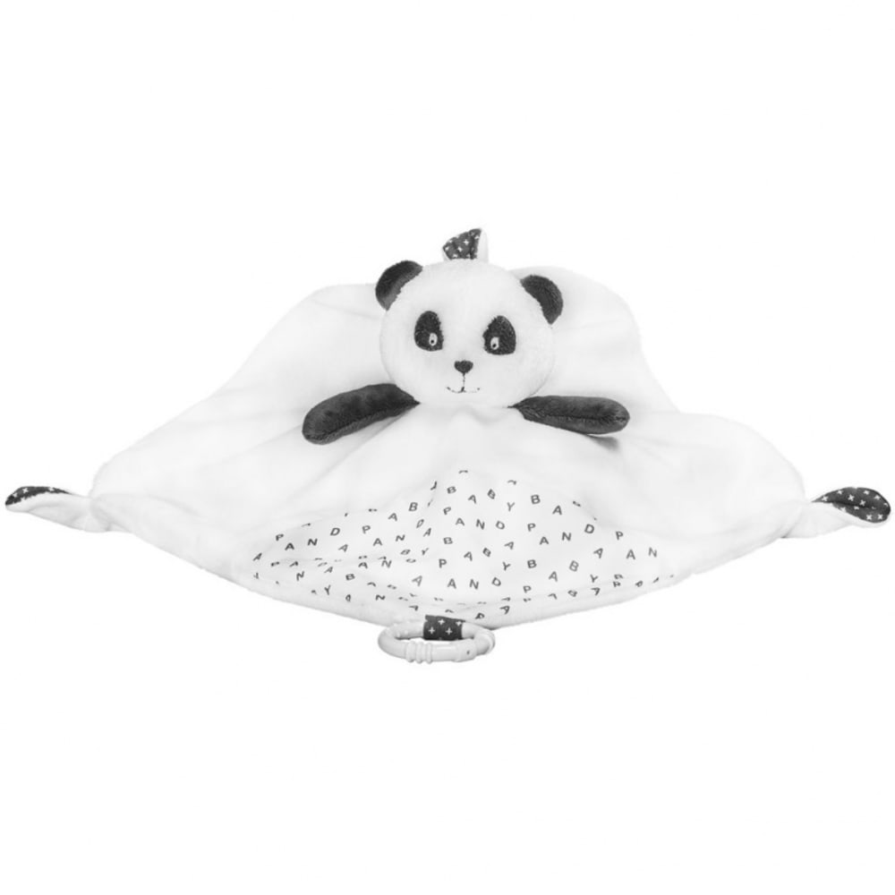 Sauthon Doudou plat panda CHAO CHAO style classique chic Gris Coton - 40x40x13cm