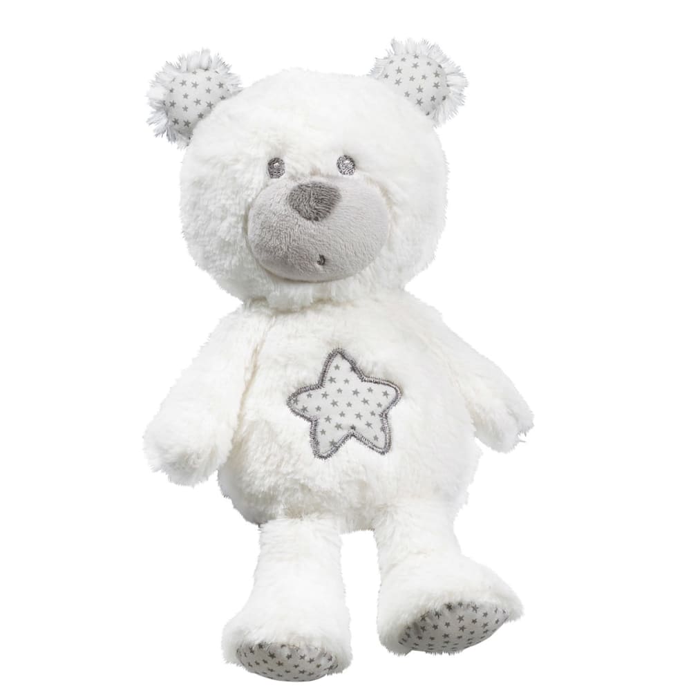 Sauthon Doudou ours en polyester style classique chic Blanc Pes - Polyester - 25x9x12cm