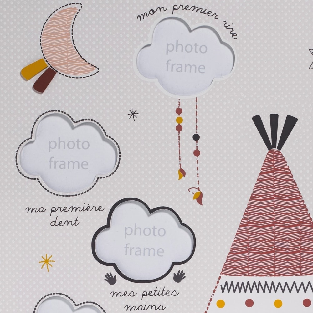 Pèle-mêle 12 photos en bois tipi - Maisons du Monde