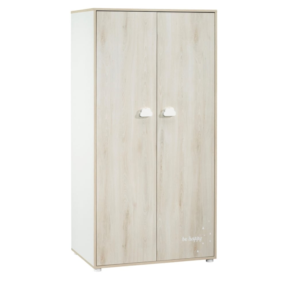 Armoire 2 portes Smile hêtre cendré