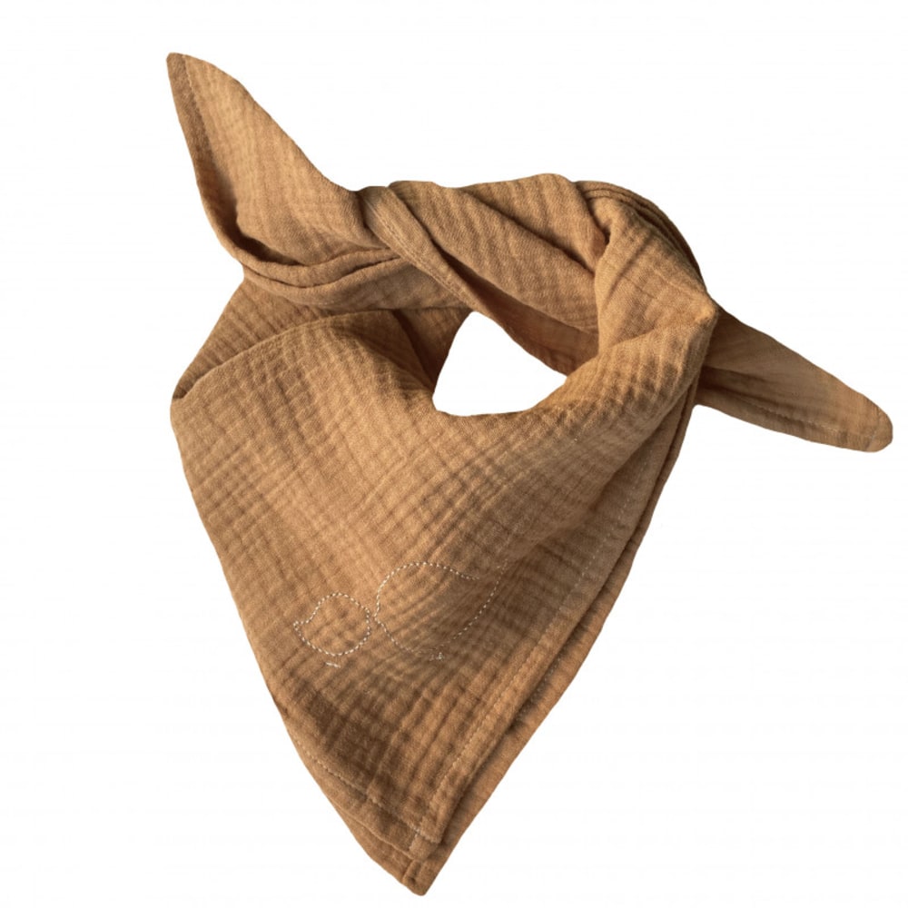 Lange bébé en gaze de coton camel (Cocoeko) - Image 1