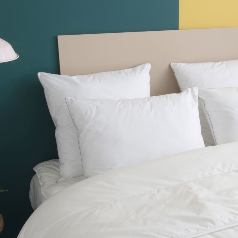 Oreiller moelleux toucher duvet - coton 60x60 cm - Maisons du Monde