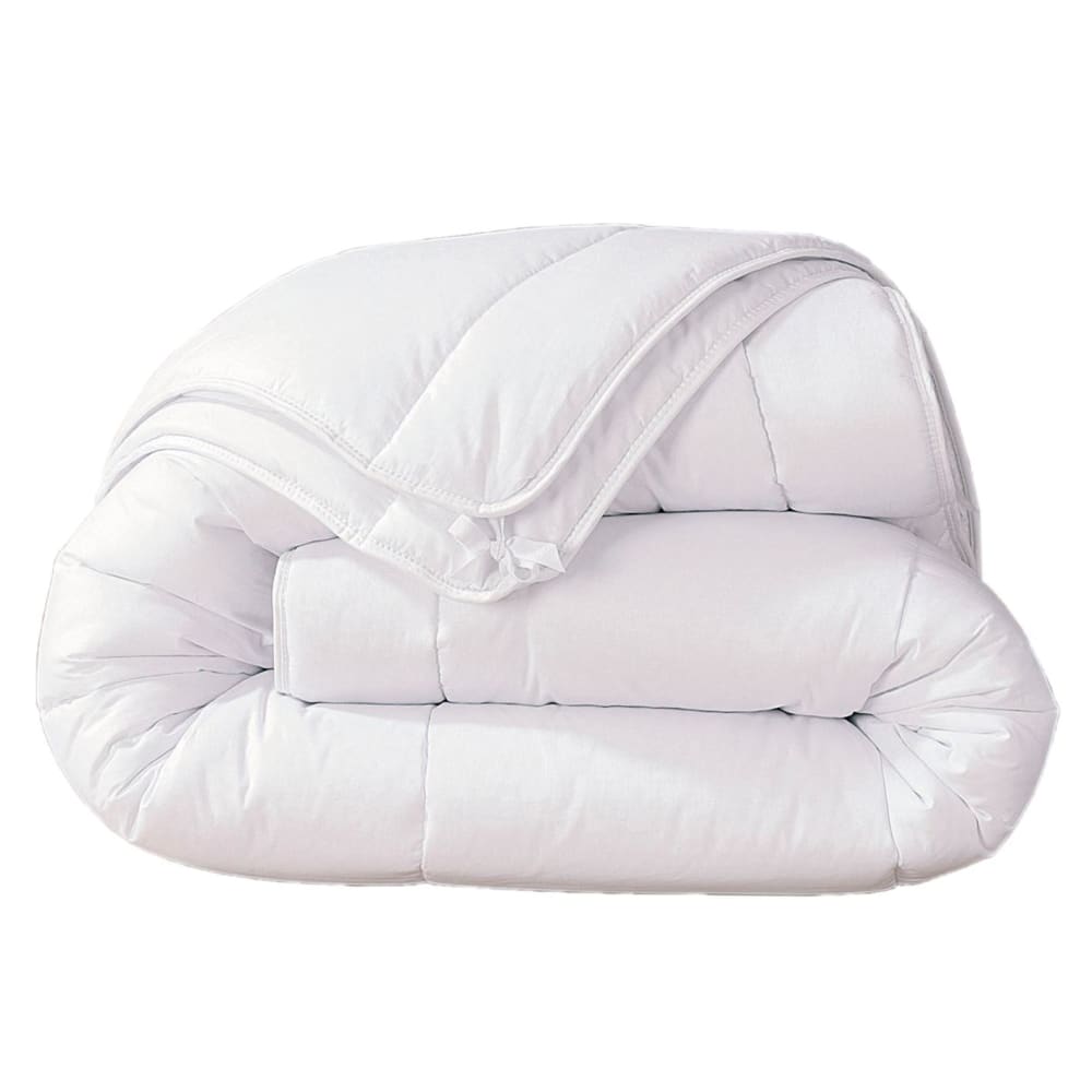 Couette 4 saisons en polyester blanc 140x200cm