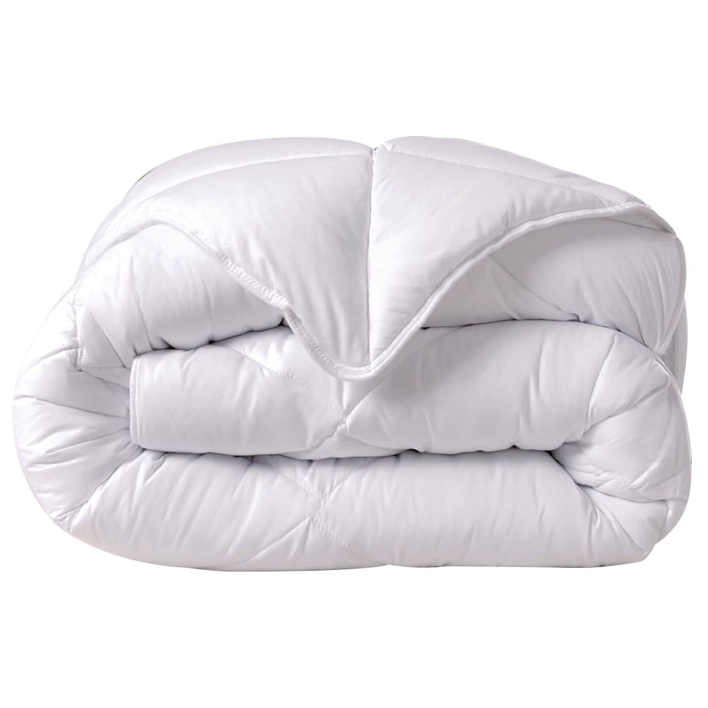 Couette tempérée en polyester blanc 140x200cm