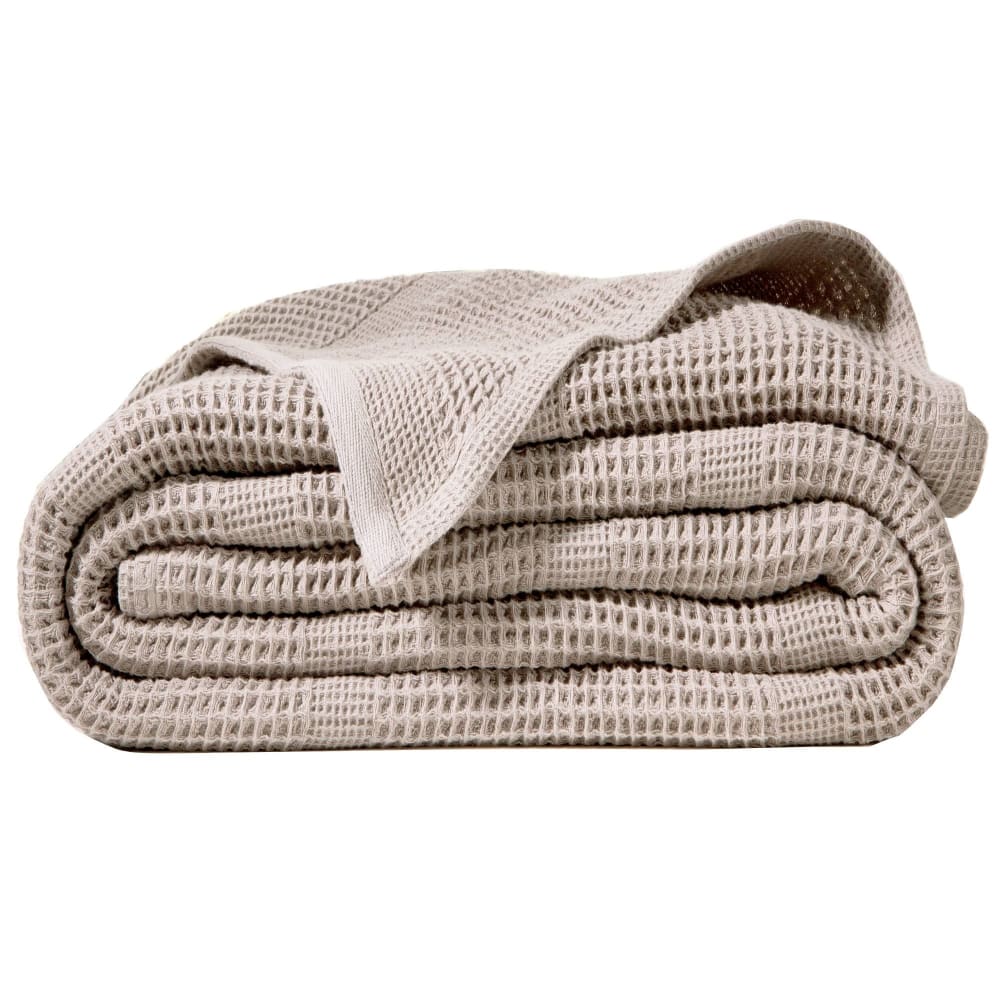 Couverture tempérée en coton gris 250x270cm