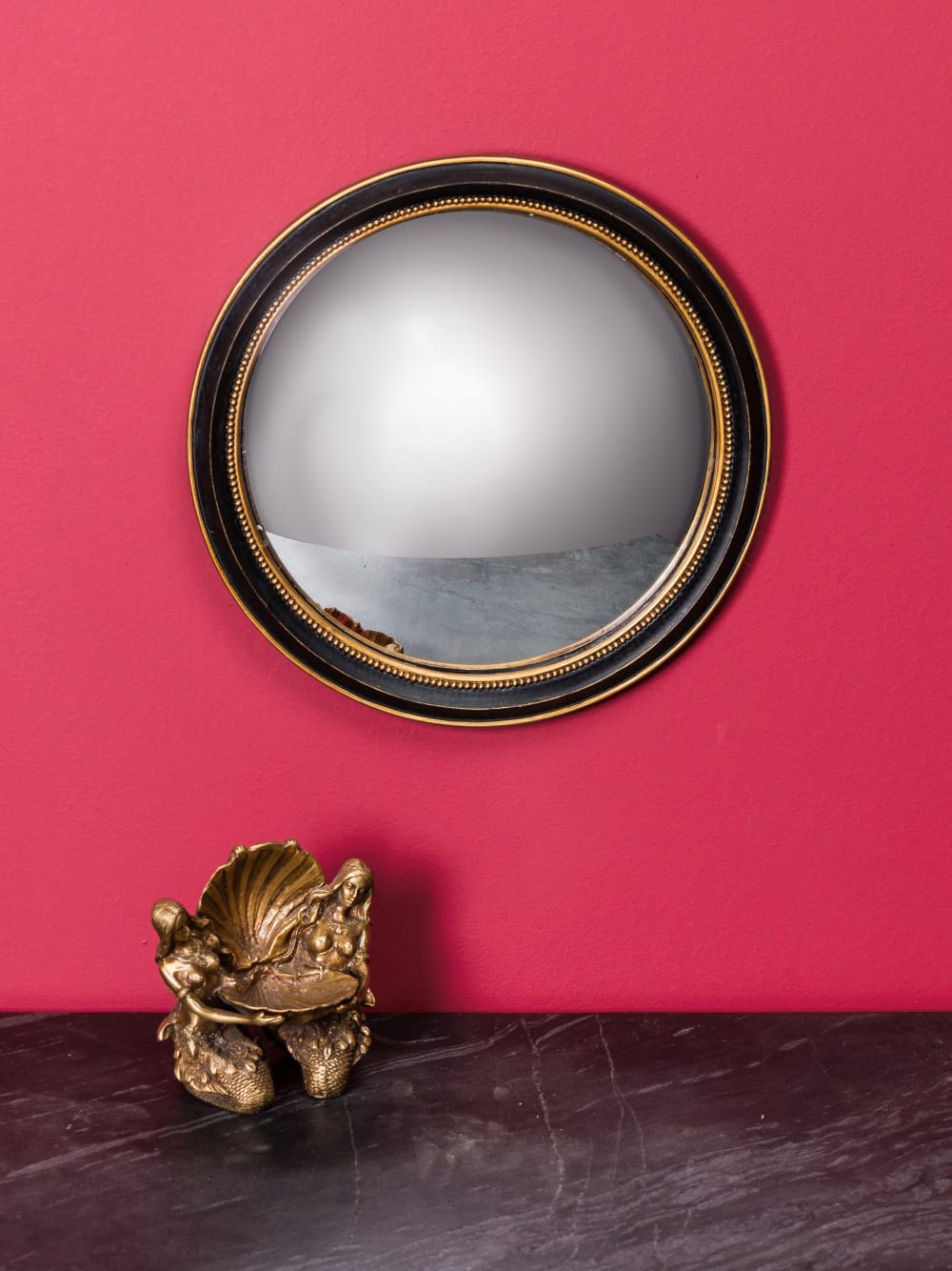 Miroir convexe en résine noir - Maisons du Monde