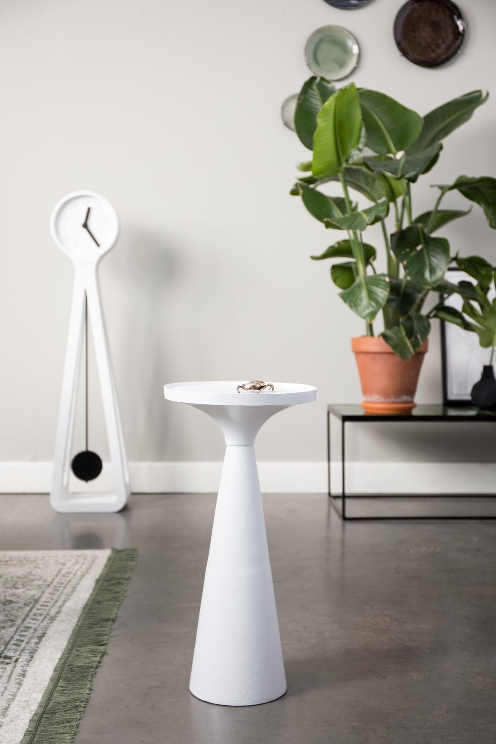 Mesa auxiliar de metal blanco - Maisons du Monde
