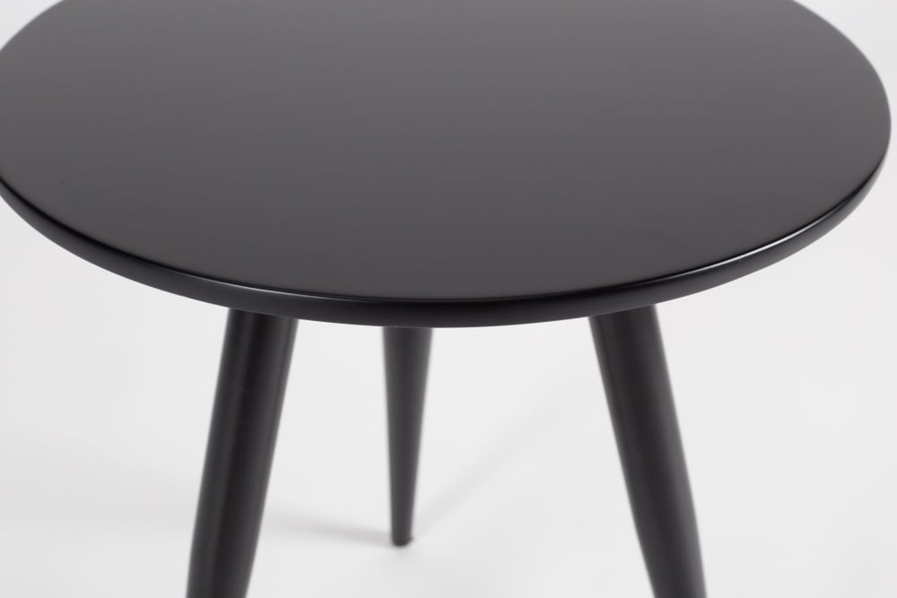 Juego de 2 mesas auxiliares de madera negra - Maisons du Monde