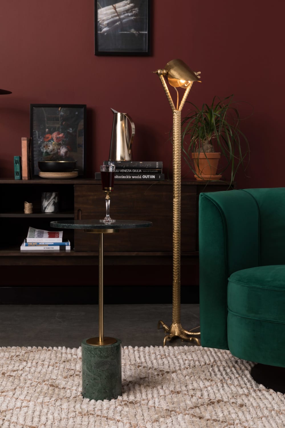 Table d'appoint en marbre vert - Maisons du Monde