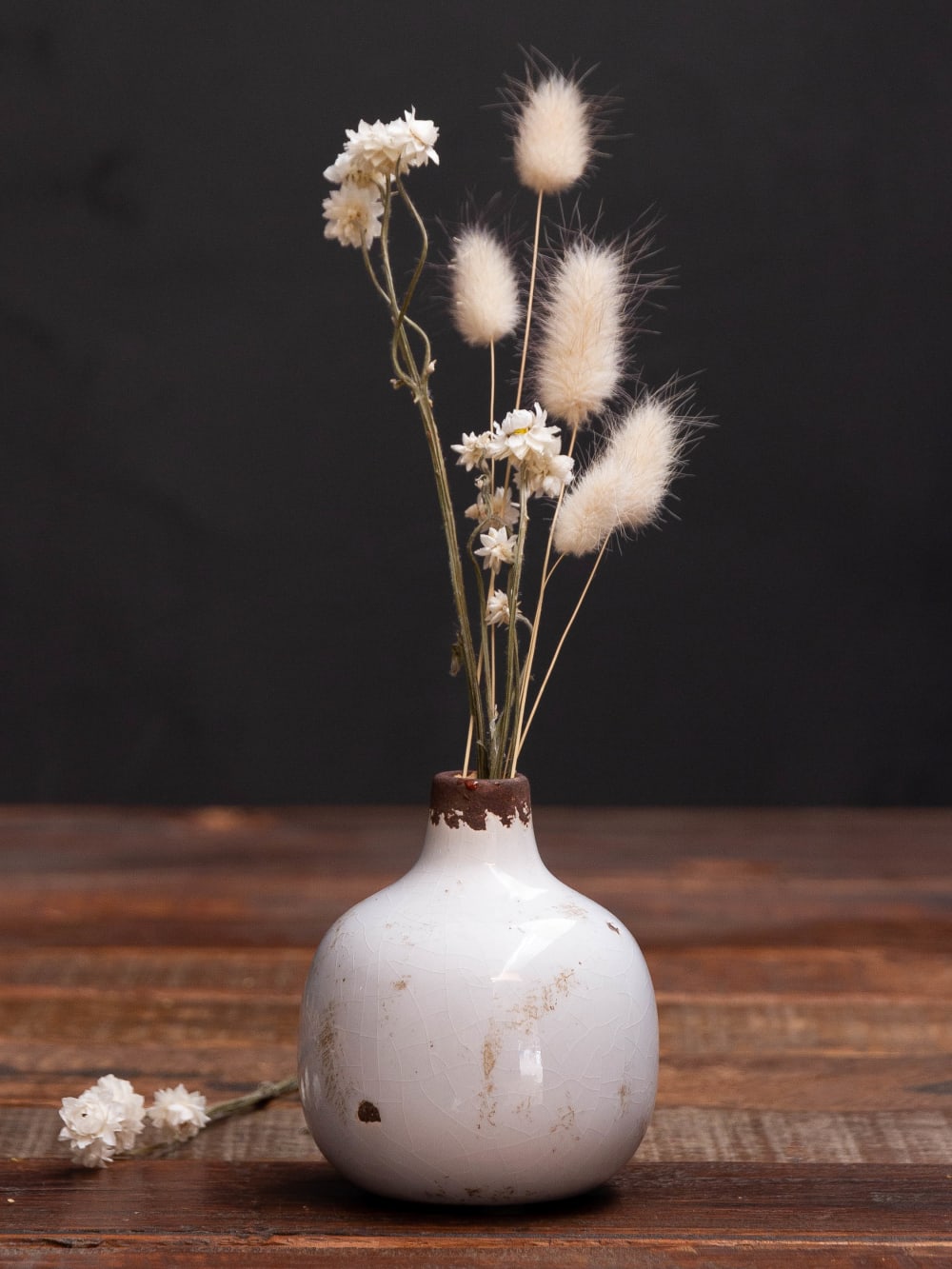 Vase en céramique blanc h9 - Maisons du Monde