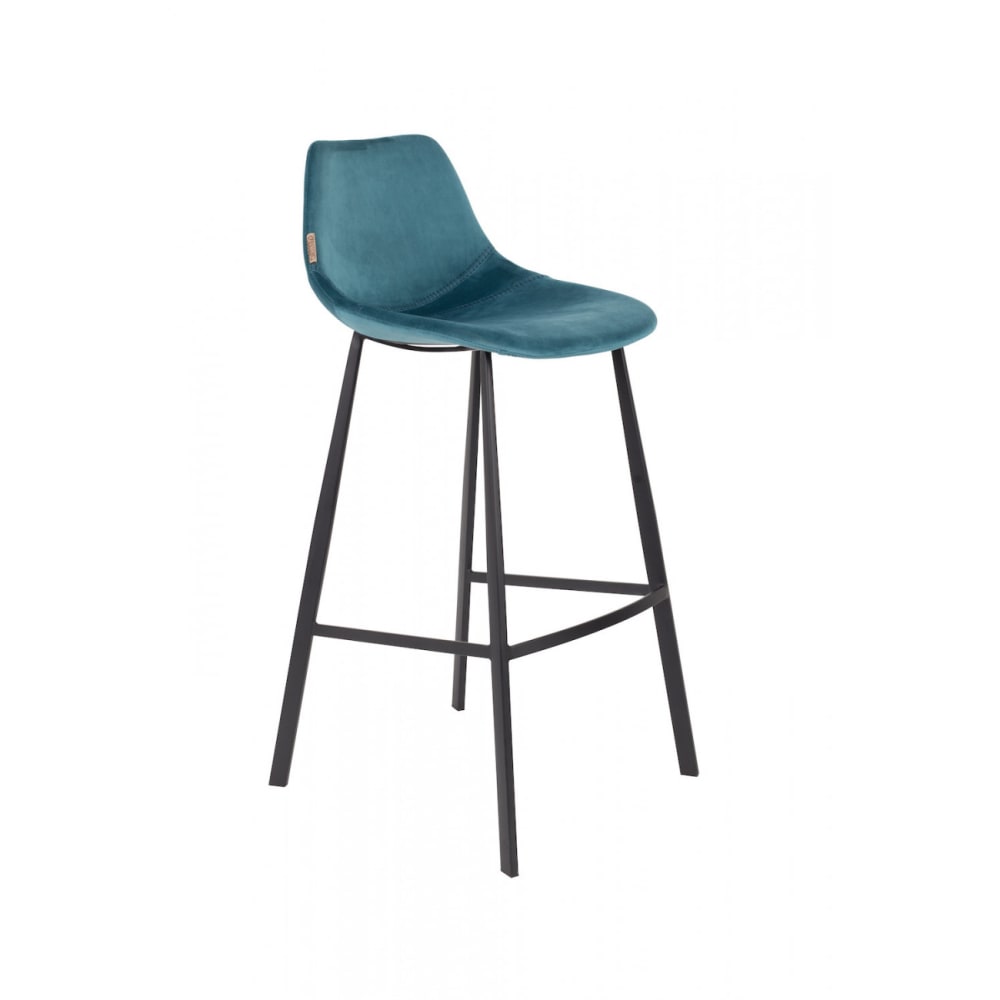 Taburete de bar de terciopelo elegante - Maisons du Monde