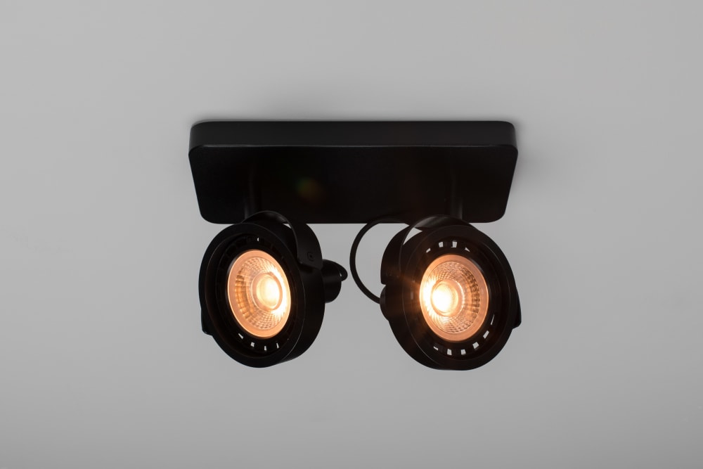 Foco doble de metal negro - Maisons du Monde