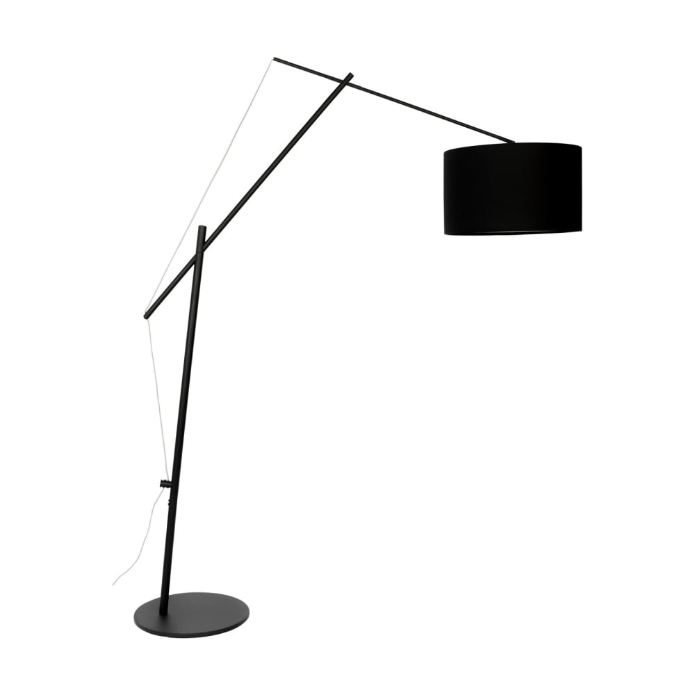 White label Stehlampe aus Metall, schwarz - Metall