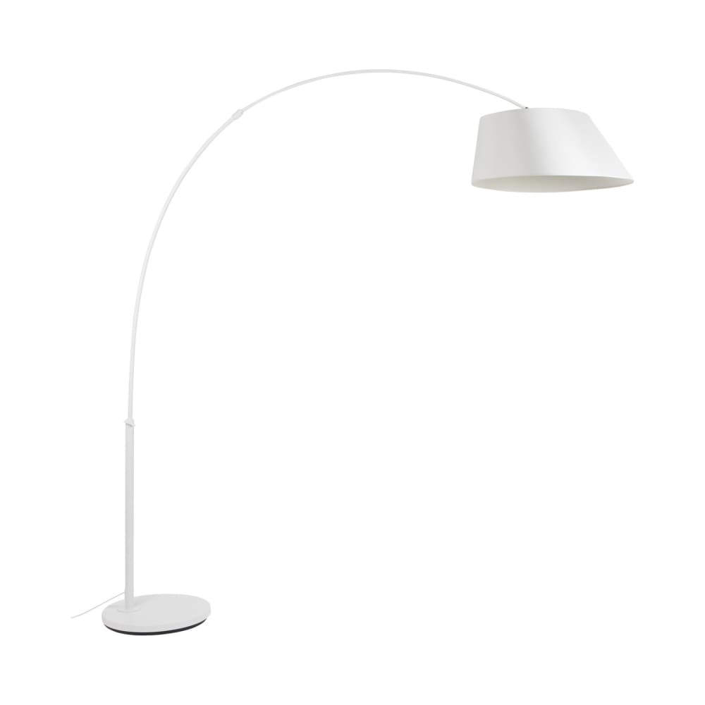 Lampadaire en métal blanc