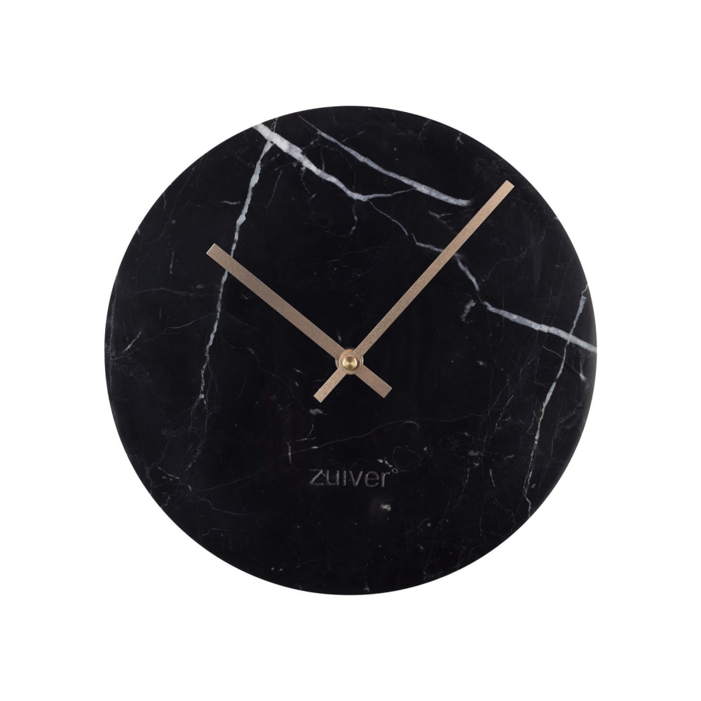 Zuiver Horloge en marbre noir d25