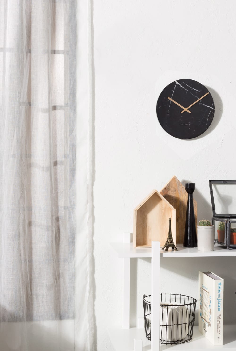 Horloge en marbre noir d25 - Maisons du Monde