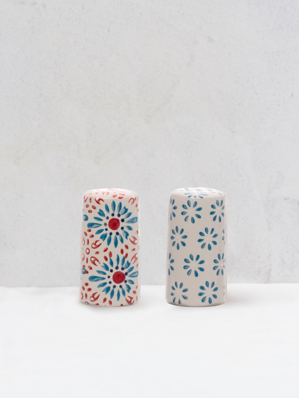 Salière et poivrière en céramique multicolore - Maisons du Monde