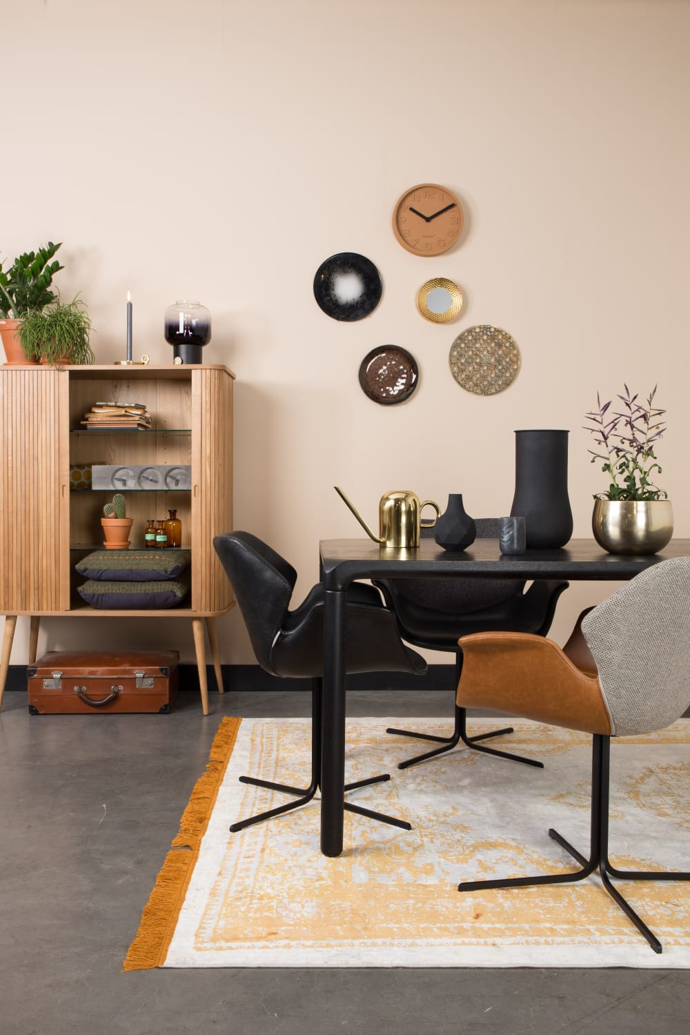 Lampe à poser en verre noir - Maisons du Monde