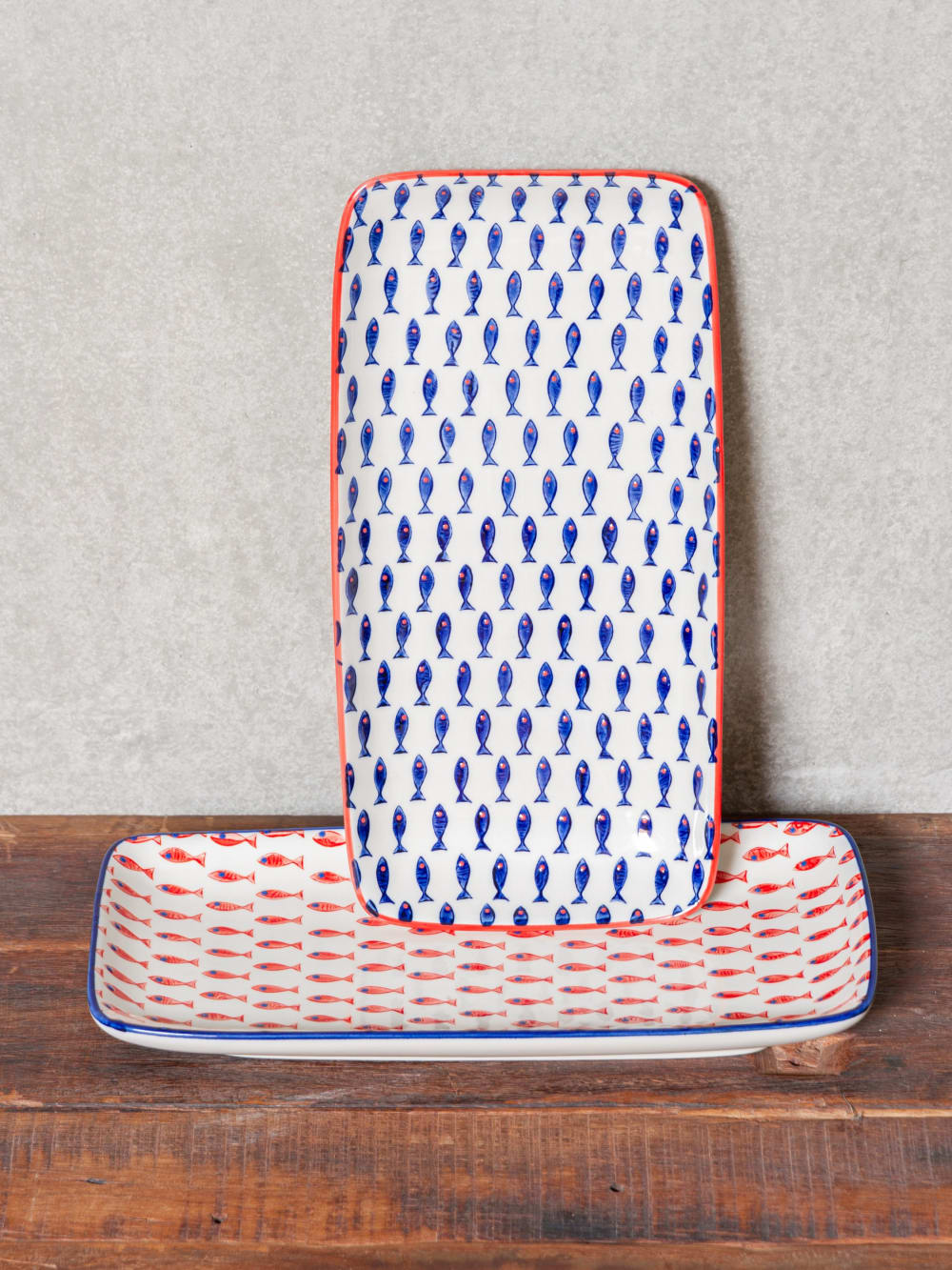 Set de 2 plats à cake en céramique multicolore - Maisons du Monde