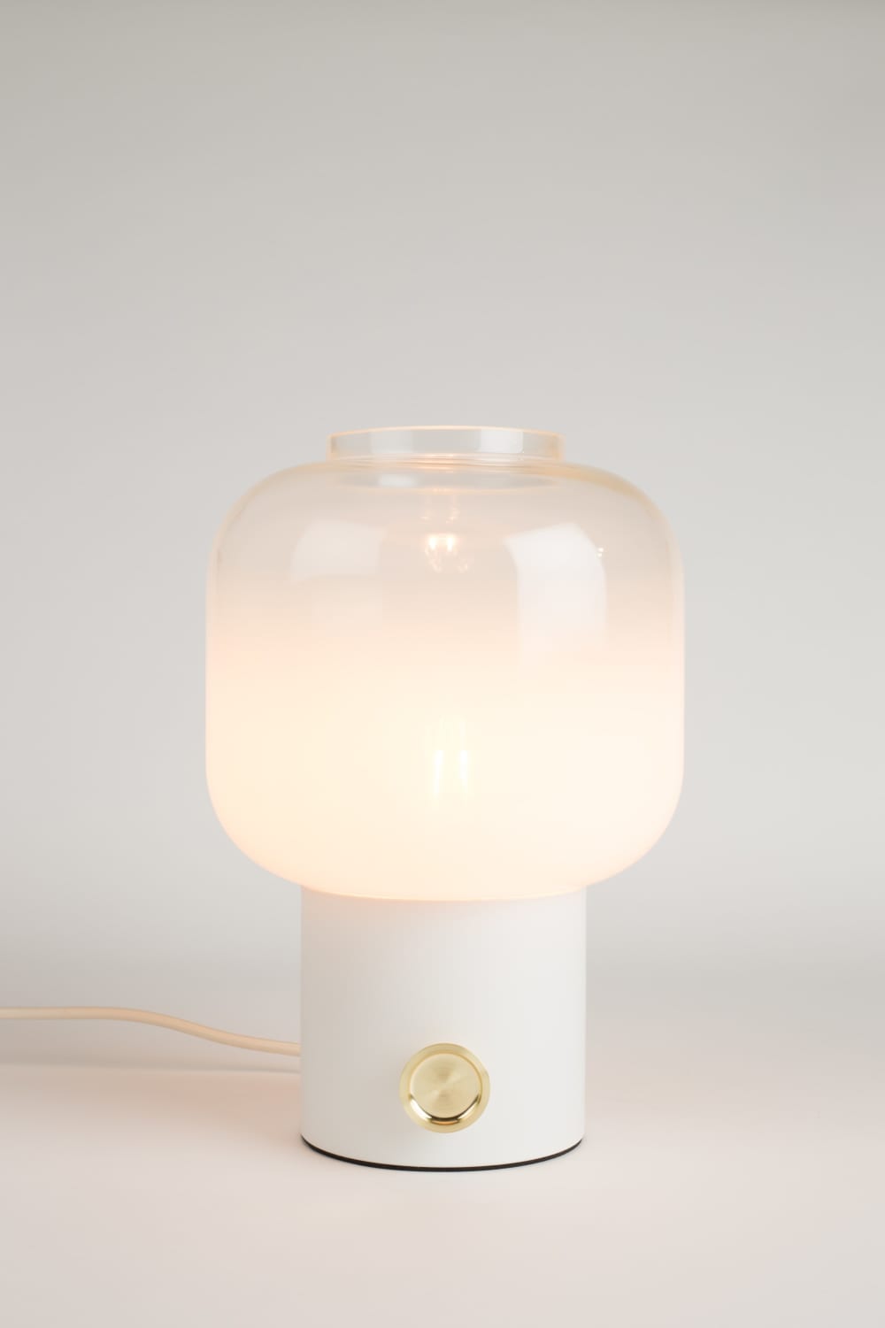 Lampe à poser en verre transparent — vue 3