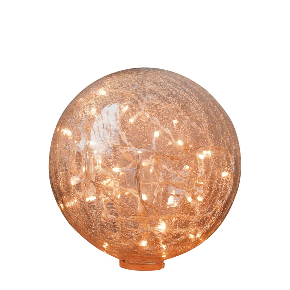 Chehoma Lampe à poser 25cm en verre mercurisé transparent