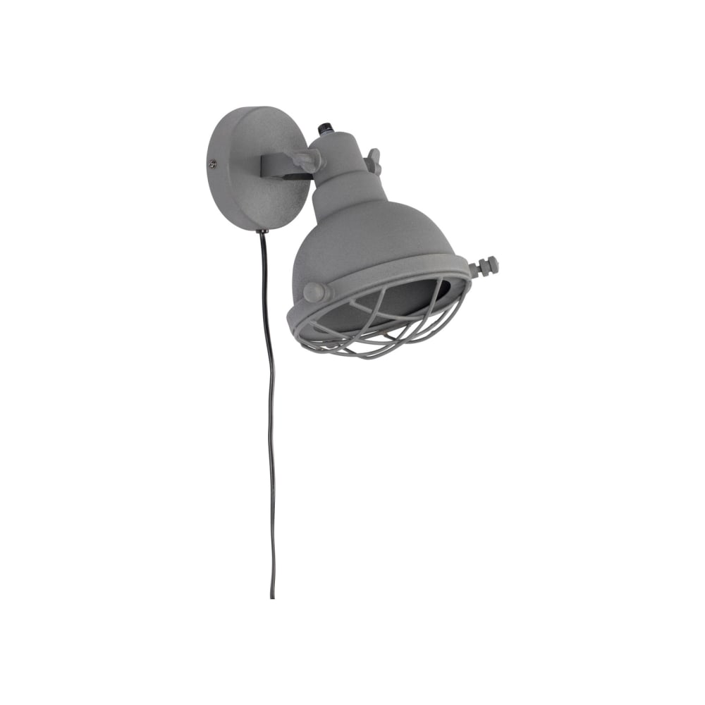 White label Metall-Wandleuchte, grau - Metall