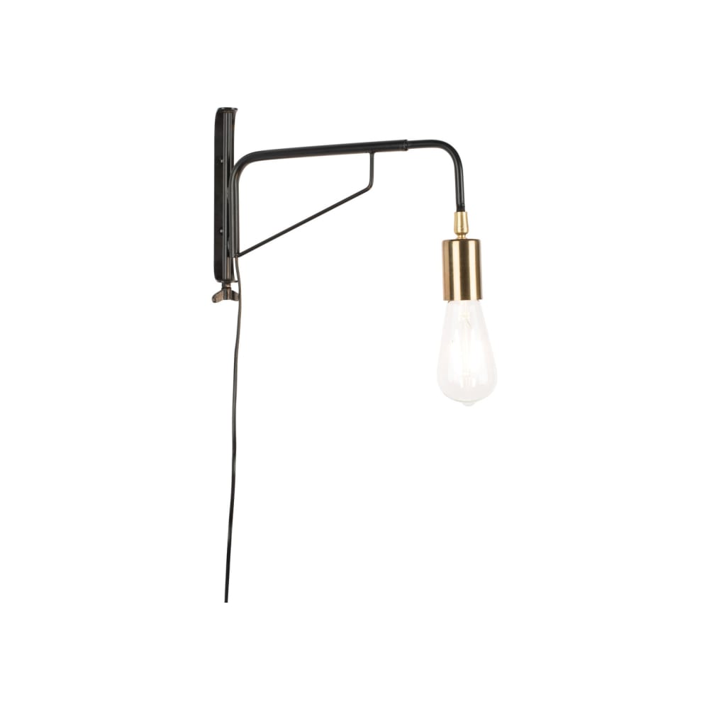 Lampada da parete in metallo dorato - Modello Contemporaneo - Metallo
