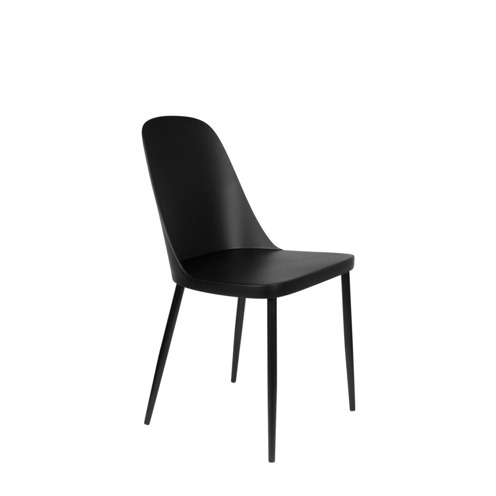 Sedia in polipropilene nero - Nero - PVC - Cloruro di polivinile