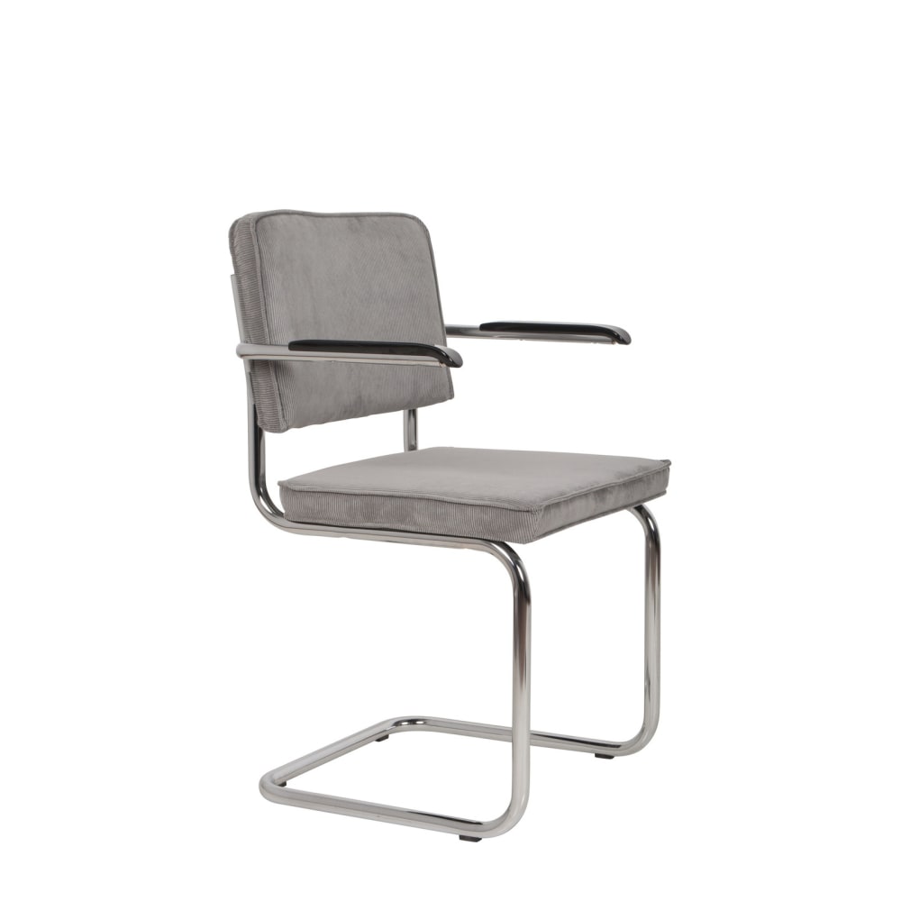 Zuiver Sessel aus Stoff, grau - Stoff