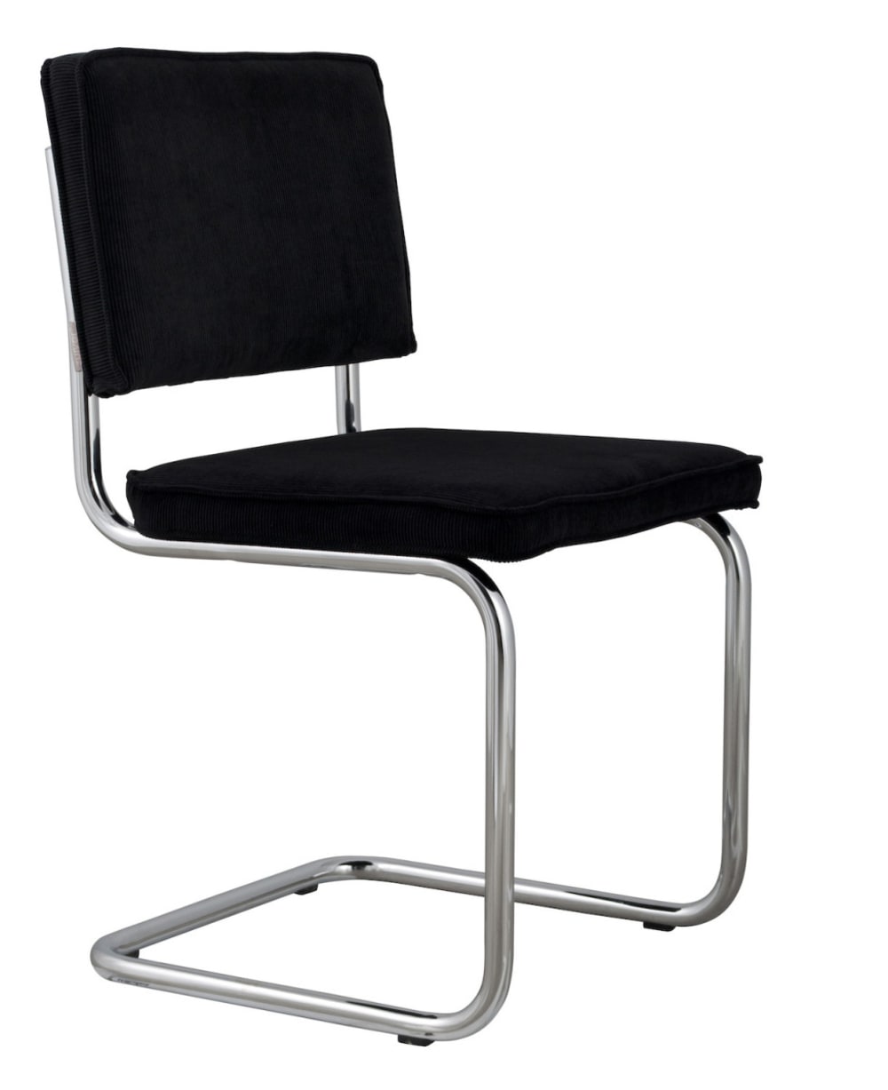 Silla de comedor de terciopelo elegante