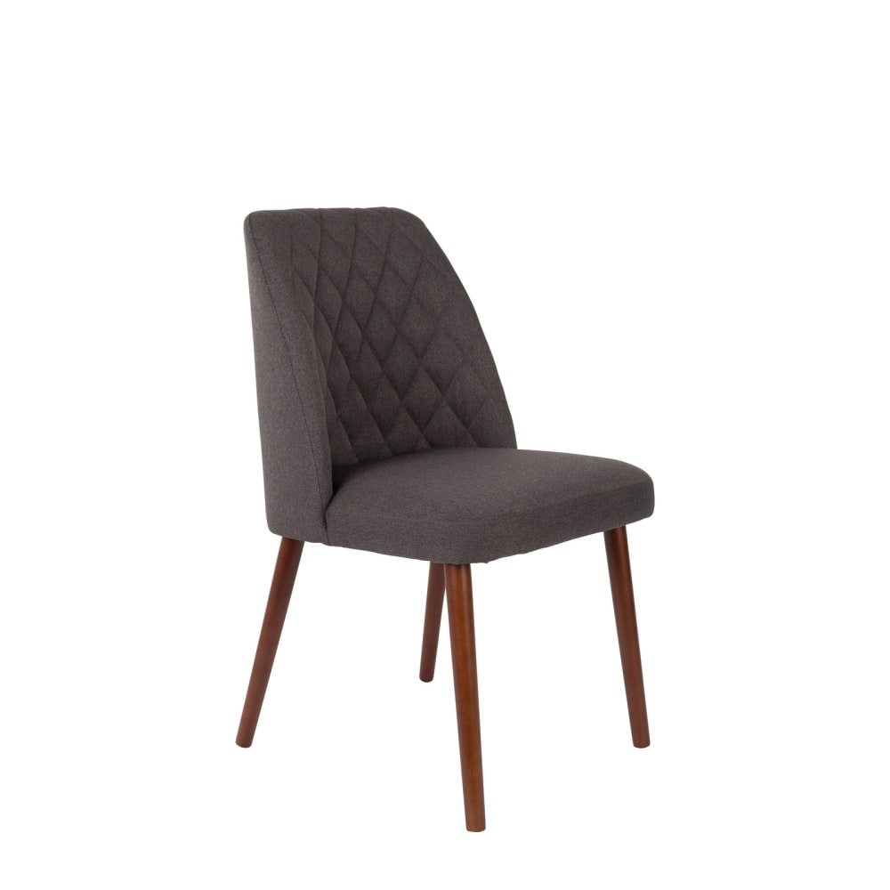 chaise en tissu gris