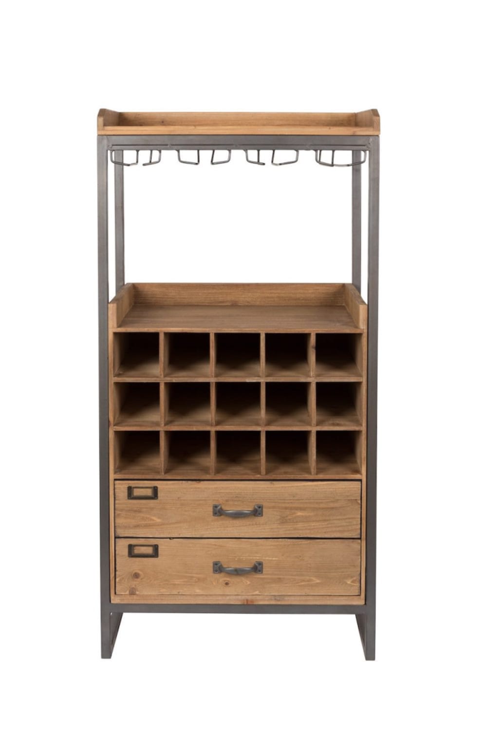 Mathi Design Vintage Barmöbel aus Holz und Stahl style modern Beige Holz