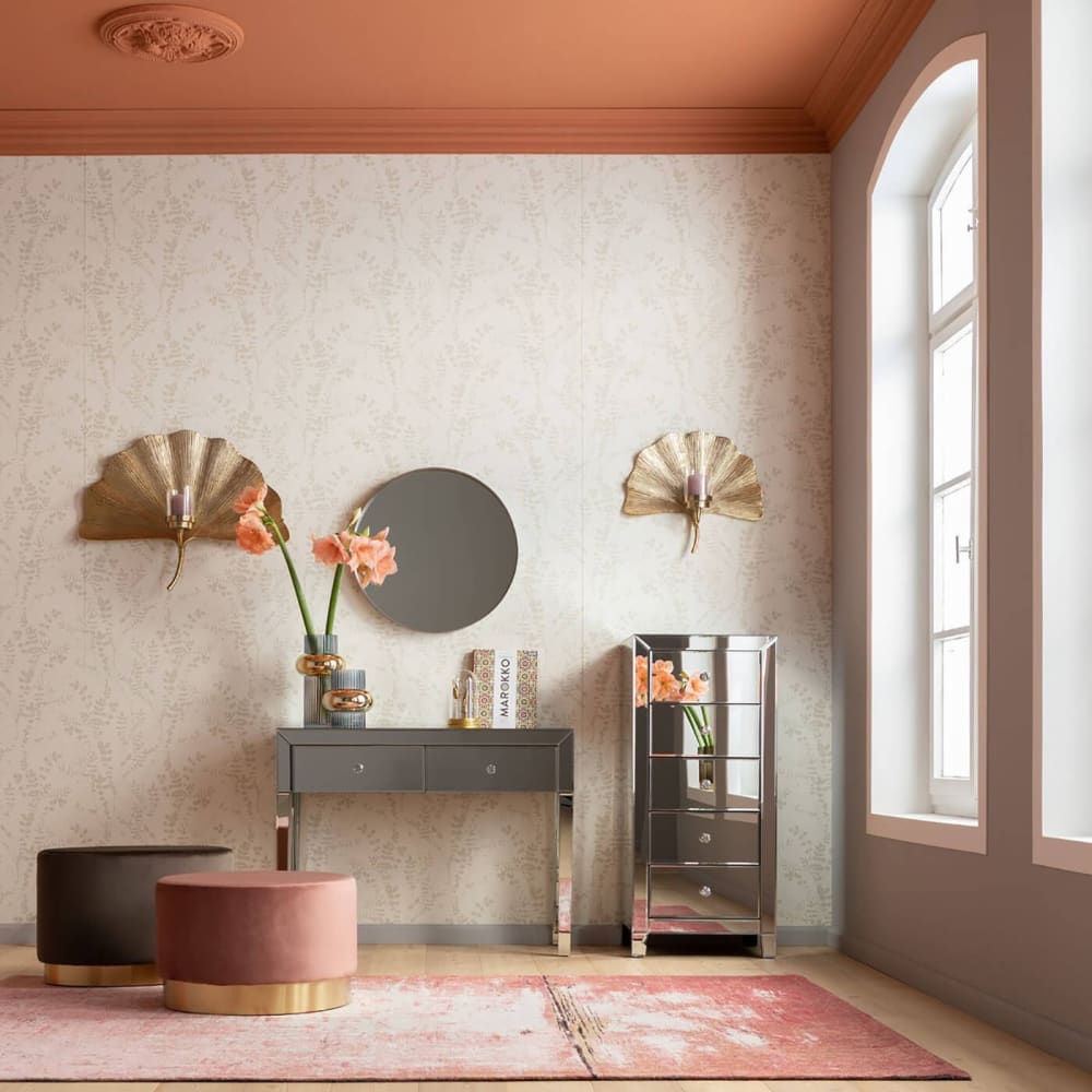 Console 2 tiroirs en verre miroir - Maisons du Monde