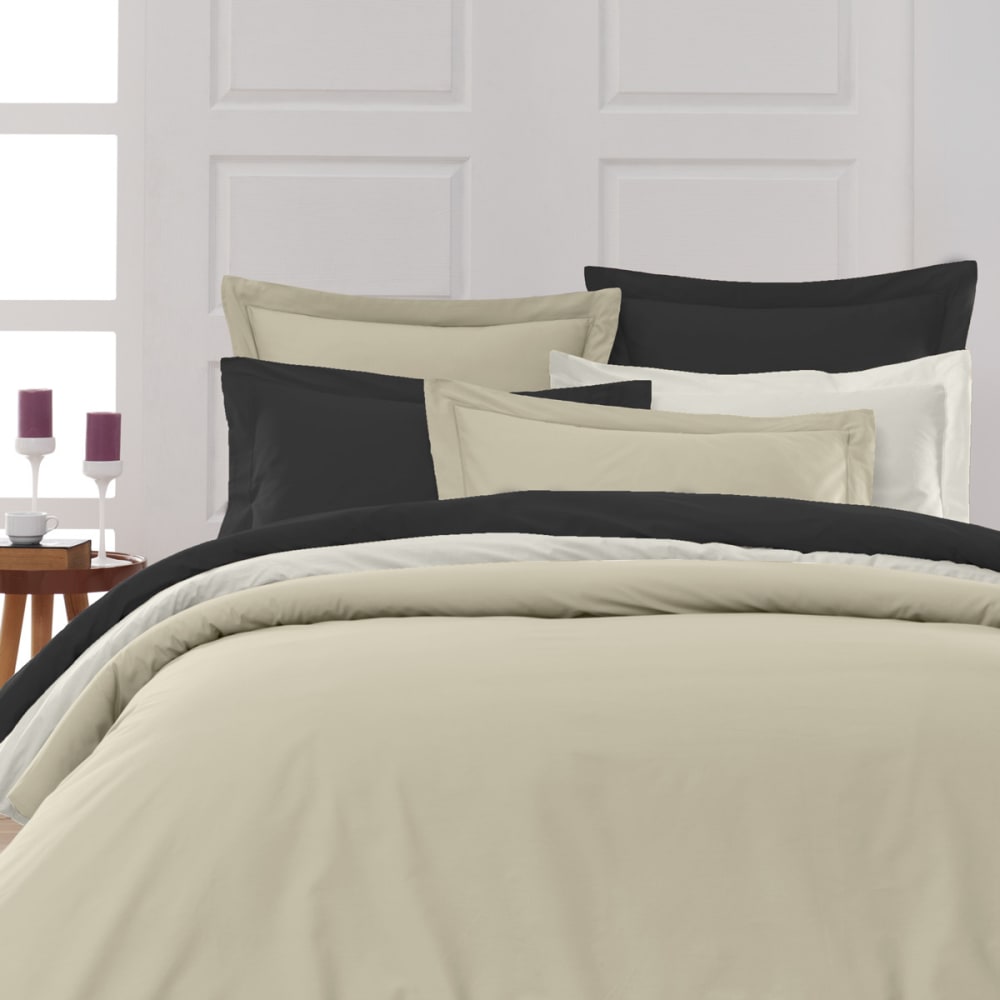 Taie de traversin en percale ficelle 45x185 cm — vue 4