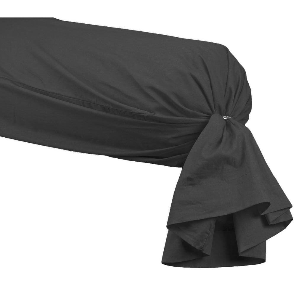 SENSEI MAISON Taie de traversin en percale Anthracite 45x185 cm