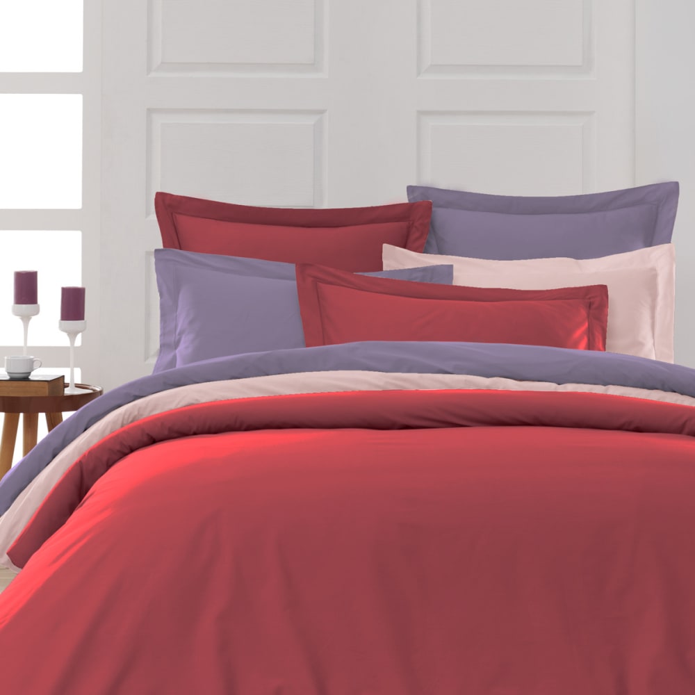 Taie de traversin en percale cardinal 45x185 cm — vue 4